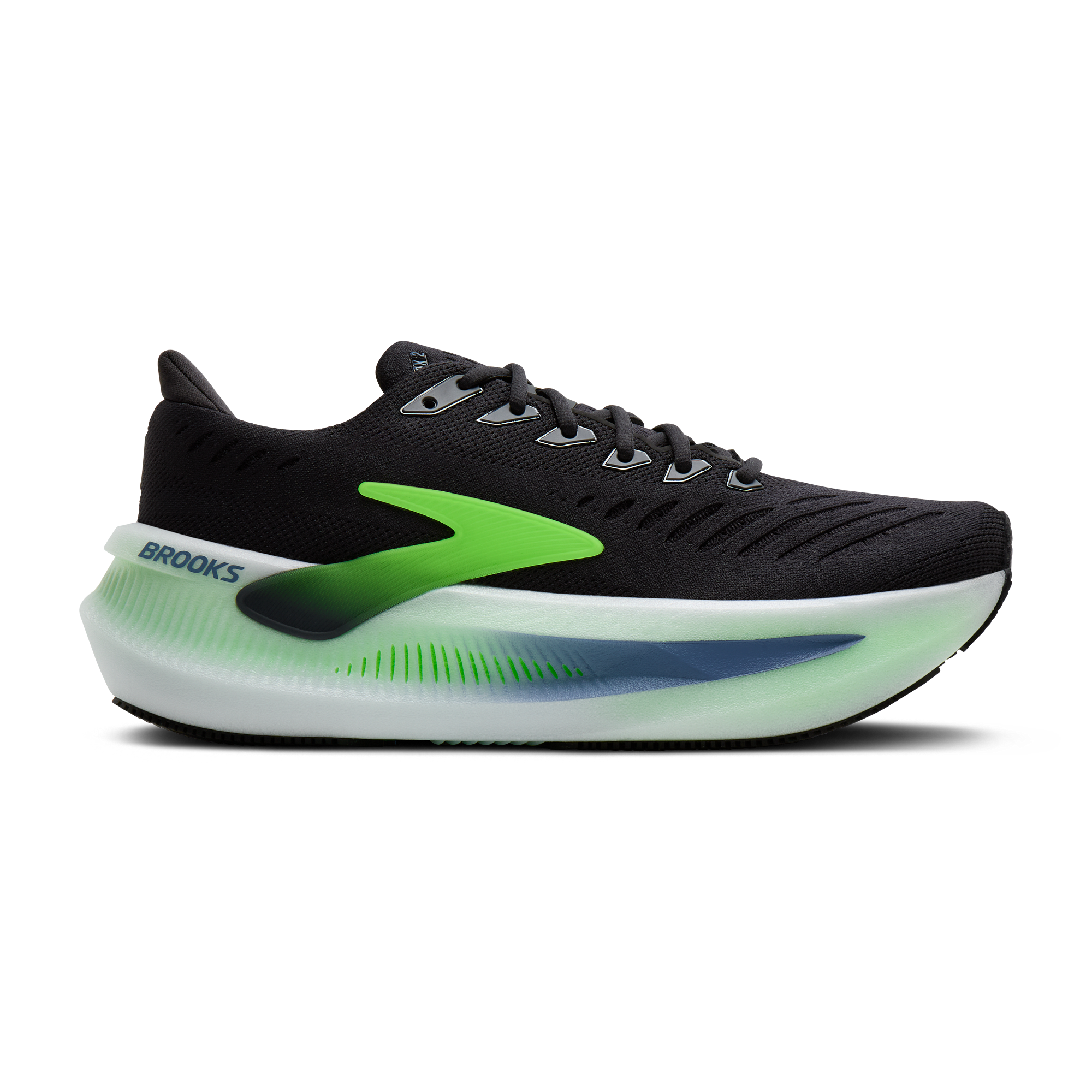 Brooks Glycerin Max 2 in Phantom / White / Green Gecko